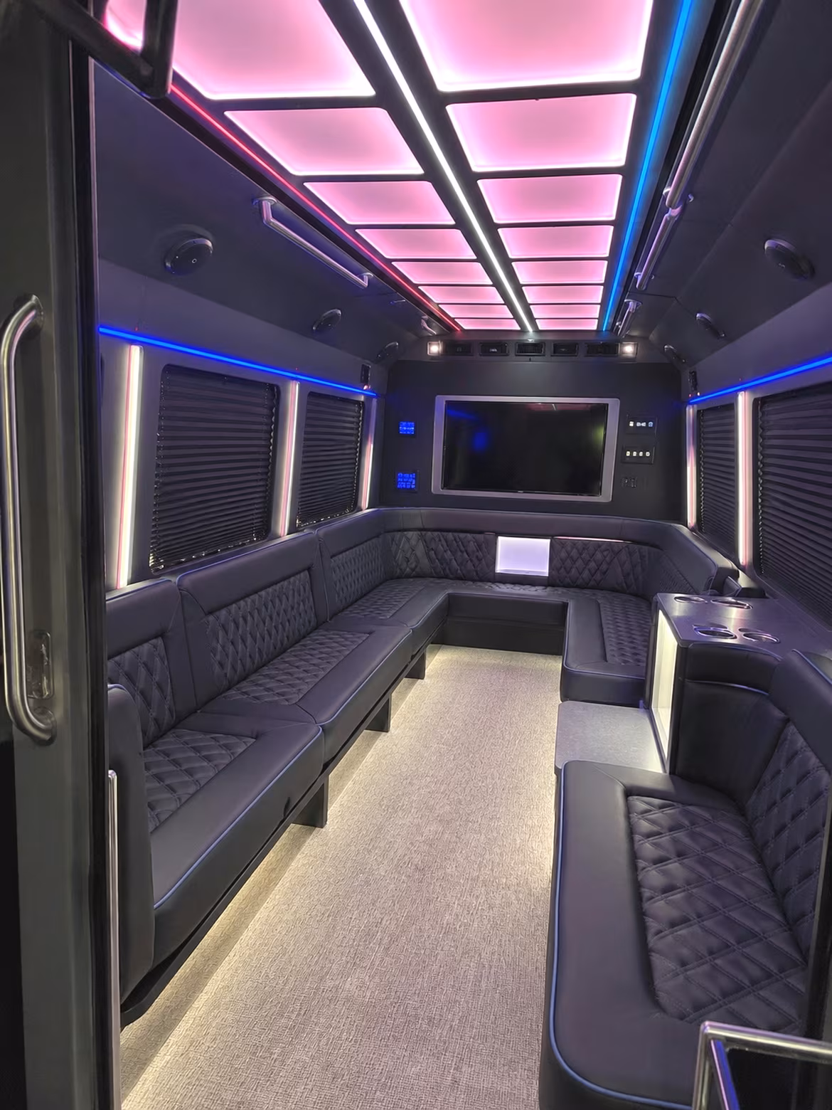 book a wedding party bus for your rehearsal dinner night out in huntsville