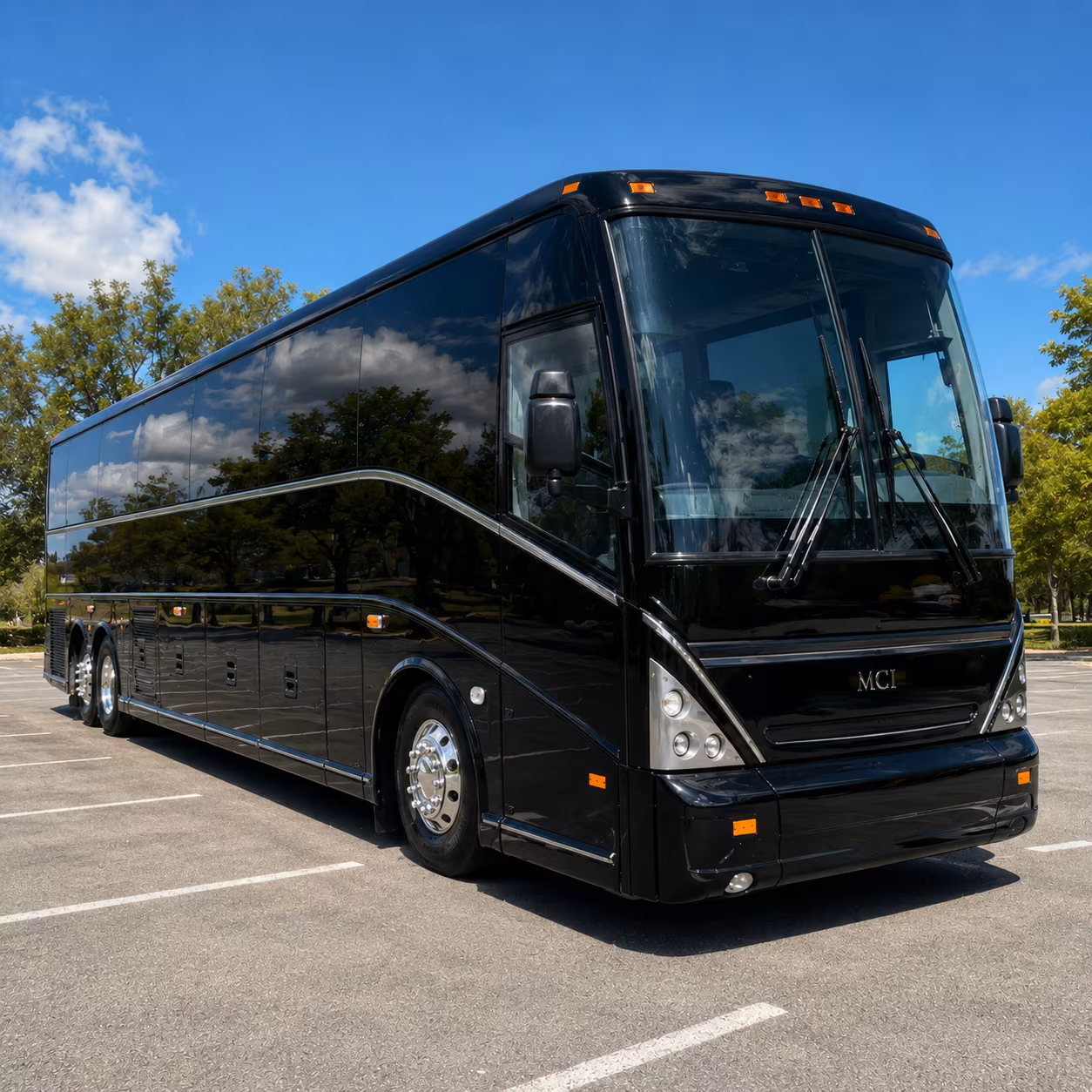 chattanooga charter bus rental exterior