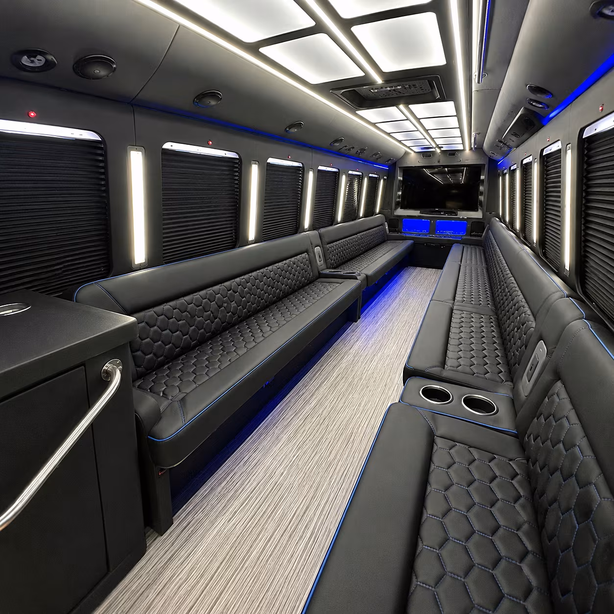 huntsville party bus rental interior
