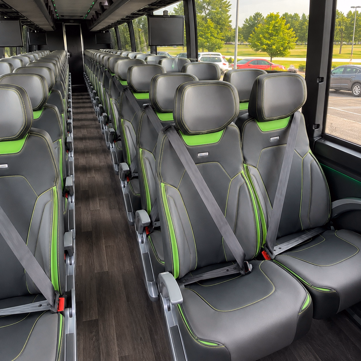 huntsville sporting event transportation onboard seating